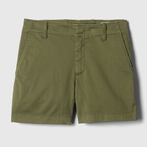 Gap 4” Downtown Khaki Shorts in Army Green Sz 14